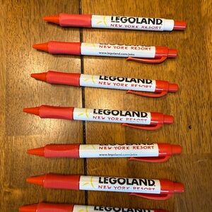 Lego Red and White Legoland New York Resort Promotional Pens